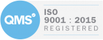 Iso 9001 2015 badge white