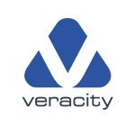 Veracity logo rgb r50 g62 b72 r44 g85 b161 2021